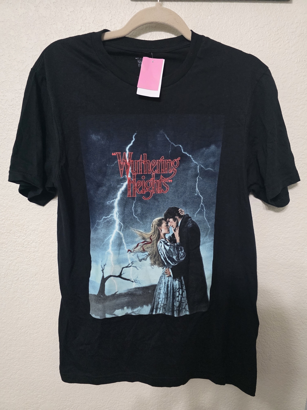 Wuthering Heights Graphic Tee Hybrid Apparel Warner Bros Black T-Shirt Size S